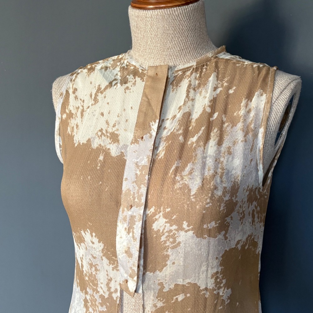 New - Antipodium London Plainsman Hide Print Silk Maxi Dress | Sz 6 | MSRP: $750
